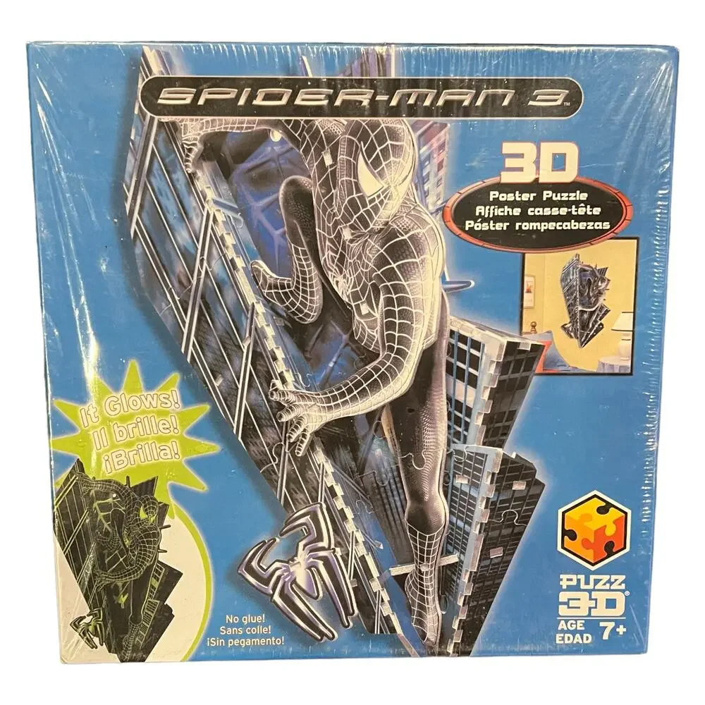 Marvel Spider-man 3 2007 3D Glows-in-the-dark Poster Puzzle Sealed